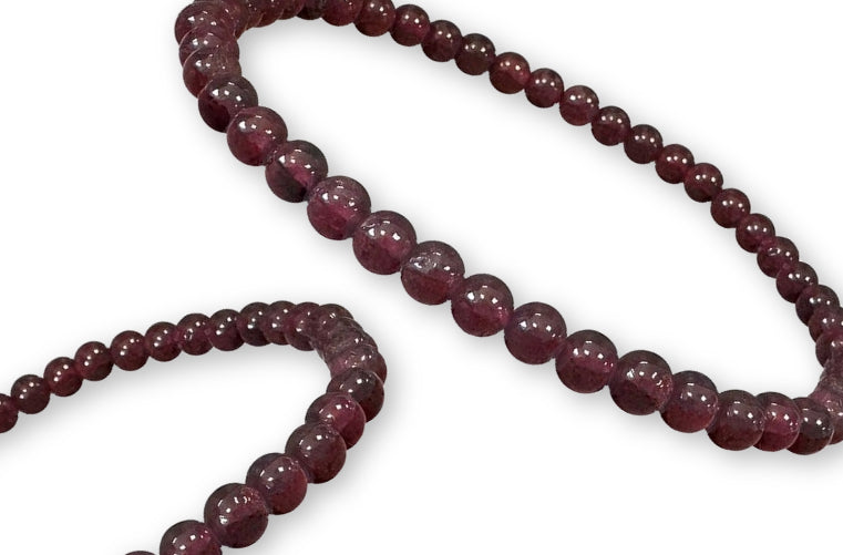 Bracelet Grenat Rouge Ø 4mm