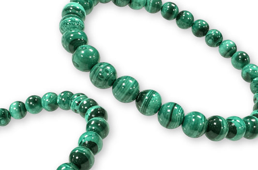 Bracelet Malachite claire Ø 6mm